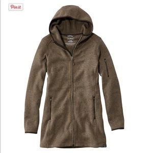 L.L. Bean Sweater Fleece Coat Dark Cinder